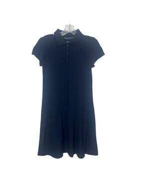 Cat & Jack Stretch Polo Dress Girls School Uniform XL Navy Blue New